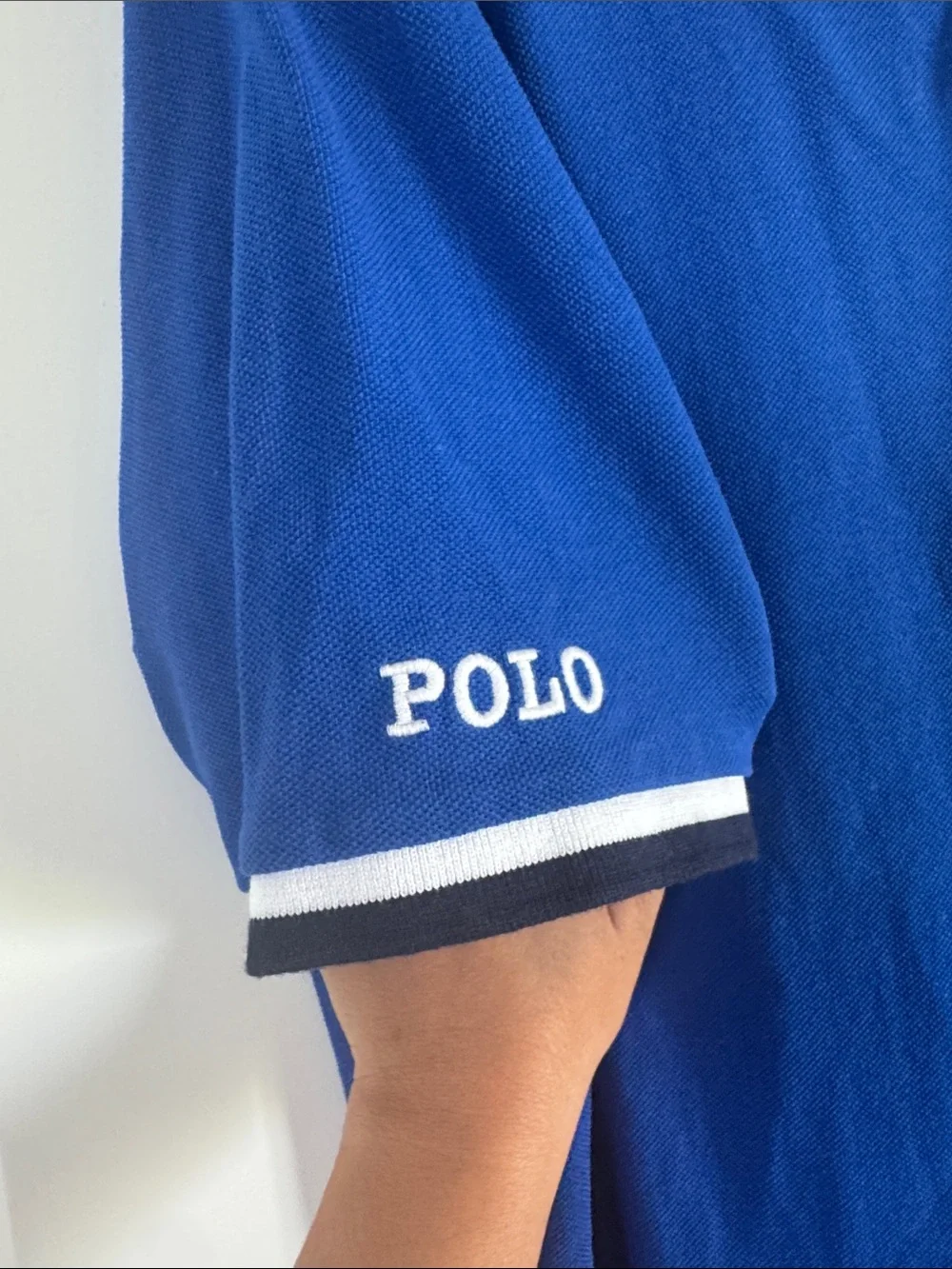 Polo by Ralph Lauren Royal Blue Short-Sleeve Polo with White & Navy Trim (1034)